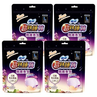 SOFY 蘇菲 超熟睡褲 乳木果油, L號, 2片, 4包