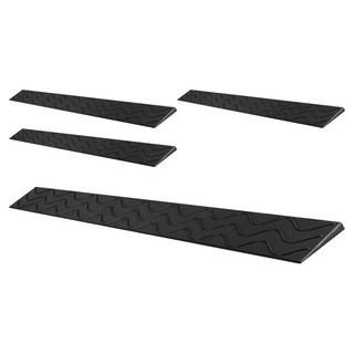 ReadyBox 安全房門門檻斜坡板 門檻斜坡支架, 4個, 黑色