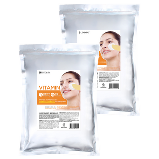 LINDSAY 頂級維他命軟膜粉 專家製作, 冰涼 硅藻土清潔毛孔, 1000入, 2包