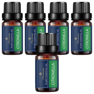 Pavaruni 純單方香茅精油 10ml 天然植物萃取 驅蚊 淨化空氣, 5瓶