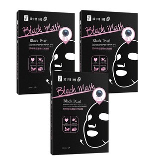 TT 波特嫚 台灣公司貨 黑珍珠亮透靚白黑面膜 30ml, 5片, 3盒