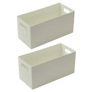 KEYWAY 聯府 你可5號收納盒 28 x 13 x 13.5cm 4.5L, 白色, 2個