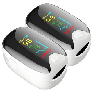 騰躍 液晶指尖脈搏血氧機 家用型, 白色, 2台, AD901