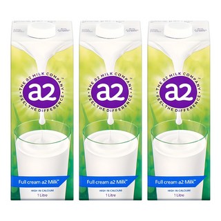 a2 MILK A2蛋白質牛奶, 1L, 3瓶