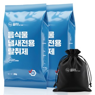필터포유 음식물 처리기 필터 리필 숨쉬는 탈취 활성탄 + 다용도 파우치 세트, 미닉스 더플렌더