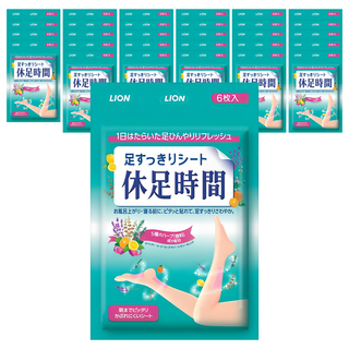 LION 獅王 休足時間 涼感貼片, 6入, 32個