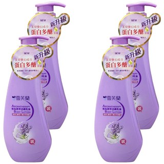 雪芙蘭 香氛菁萃活膚乳液 經典白麝香+薰衣草純露 蛋白多醣添加, 300ml, 4瓶