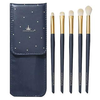 AMORTALS 爾木萄 眼部化妝刷套裝 Set 5支 + 收納袋, 星耀, 1組
