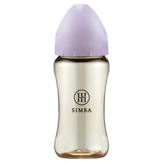 Simba 小獅王辛巴 蘊蜜鉑金 PPSU寬口防脹氣奶瓶, 紫芙, 270ml, 1個