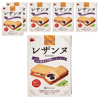 BOURBON 北日本 葡萄乾夾心派, 125.4g, 6盒