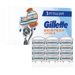 Gillette 吉列 SkinGuard紳適系列刮鬍刀頭, 12入, 1組