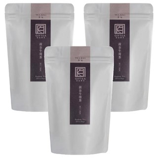 恩品禮茶 100%黃金牛蒡茶包 6g 12包 3袋 - 無咖啡因、膳食纖維、台灣在地
