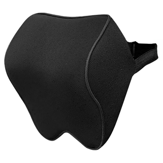 AHOYE 3D透氣記憶棉紓壓汽車頸枕, 1個, 黑色