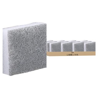 3M Scotch-Brite 百利 廚房去污清潔迷你海綿, 1個, 12個裝, 灰色