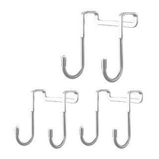 U-mop 不鏽鋼櫃門雙掛勾 Set 3, 1組, 不鏽鋼