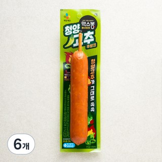 맥스봉 청양고추 후랑크, 80g, 6개