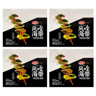 衛龍 風吃海帶, 滑脆爽口 香辣 海洋鮮味, 400g, 4盒