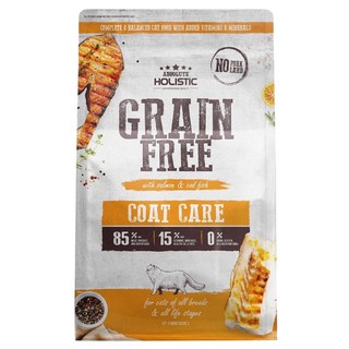 ABSOLUTE HOLISTIC 貓糧 護膚亮毛, 雞肉 + 鮭魚 + 鱈魚, 1.36kg, 1袋