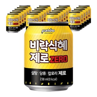 팔도 비락식혜 제로, 238ml, 24개