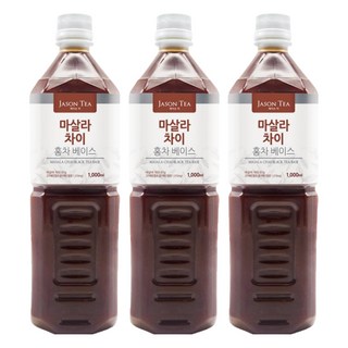 JAY SHREE TEA 印度奶茶紅茶基底, 1L, 3瓶