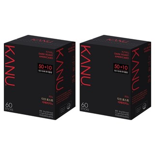 KANU KANU 深度烘焙美式原豆即溶咖啡, 1.6g, 60入, 2個