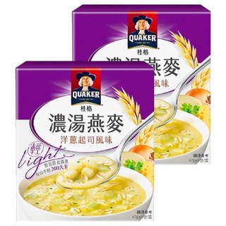 QUAKER 桂格 濃湯燕麥 洋蔥起司風味 5包入, 235g, 2盒