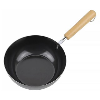 PEARL LIFE 珍珠金屬 鐵職人系列 深醬料鍋 IH適用 日本製 HB-1044, 20cm, 黑色, 1個