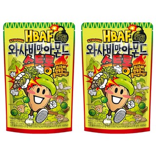 HBAF 杏仁果 濃芥末口味, 2包, 190g