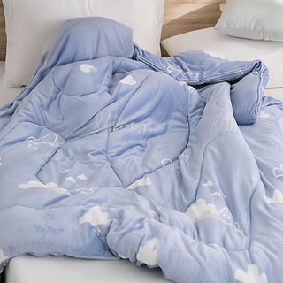 Ishur 伊舒爾 石墨烯法蘭絨暖暖被 2kg 台灣製造, 微笑山丘