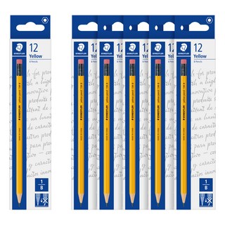 스테들러 지우개 연필 134 B, 옐로우, 72개