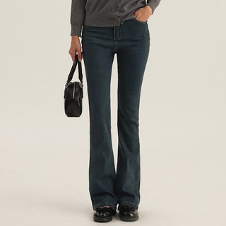 엘쏘 여성용 서피 논페이드 골반 볼륨 데님 부츠컷