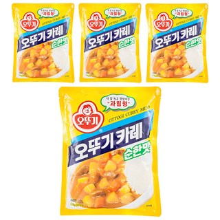 OTTOGI 不倒翁 咖哩粉 原味, 1kg, 4個