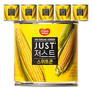 Dongwon 東遠 Just無糖甜玉米罐頭, 340g, 6罐