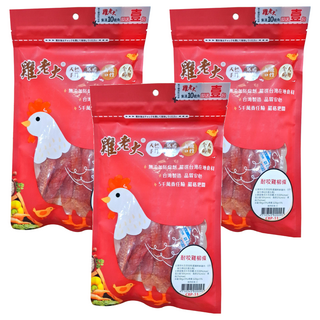 雞老大 耐咬雞柳條, 100%新鮮雞肉 低脂肪 犬專用, 90g, 3包