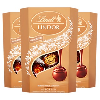 Lindt 瑞士蓮 LINDOR LINDOR綜合巧克力球, 200g, 3盒