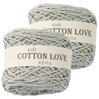 Cotton Love 36股編織線, 304淺暖灰色, 2個