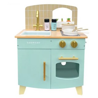 TEAMSON 小廚師馬賽經典玩具廚房 - 白色/薄荷色, 1組, 45 x 28 x 60cm