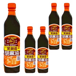 金葫蘆 胡麻油, 500ml, 5瓶