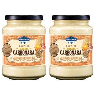 Fontana 卡波納拉培根義大利麵醬, 430g, 2個