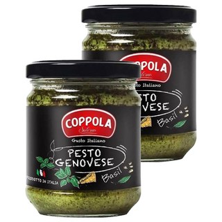 COPPOLA 柯波拉 義大利起司松子青醬 100%義大利羅勒 無麩質認證, 180g, 2罐