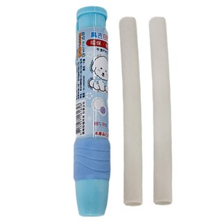 雷彩 自動按壓橡皮擦套組 (附2個補充芯), 粉藍, 1組