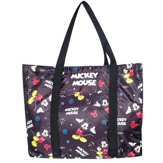 Disney 迪士尼 可折疊露營保冷束口野餐袋, 米奇 黑色, 26.64L