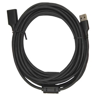 UGREEN 綠聯 USB 2.0A 公對A母鍍鎳成型款 圓線, 5m, 1條