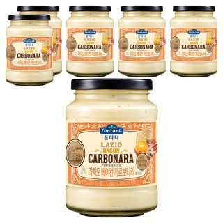 Fontana 卡波納拉培根義大利麵醬, 430g, 6個
