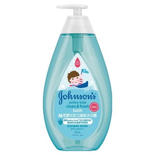 嬌生嬰兒活力清新沐浴露 750ml - 蘆薈綠茶保濕 ActiveFresh™科技, 1瓶