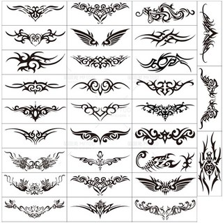 파티복닷컴 레터링 타투스티커 30종세트 JT001 10 x 25 cm, 1세트