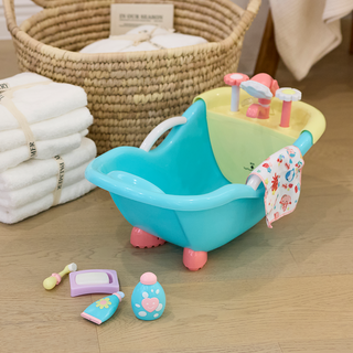 Berenguer 擬真嬰兒娃娃 附噴水蓮蓬頭浴缸組 25520, 混合色, 1個