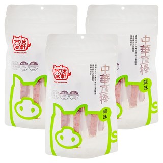 萬味軒 中華直棒蒜味豬肉乾 無添加人工香精, 120g, 3袋