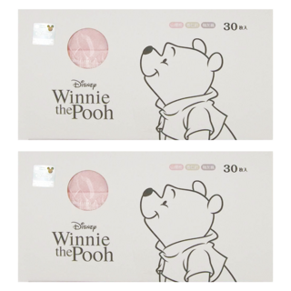 ONEDER 旺達棉品 小熊維尼系列 平面口罩, 3色, 30片, 2盒