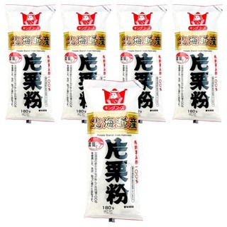 王印 片栗粉 180g x 5入 - 北海道產 適用於各式料理、點心製作